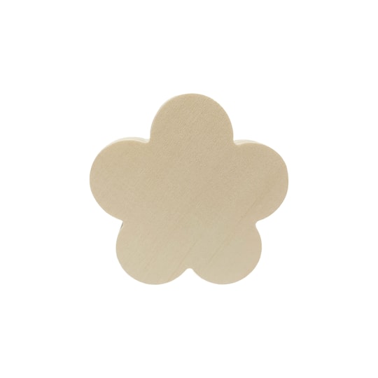 3.5" Unfinished Wood Flower Shape by Make Market®